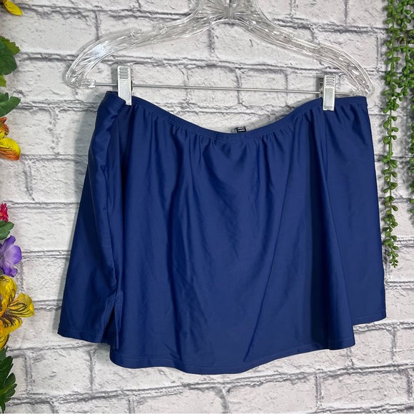 🌼3/$30🌼intl Details Navy Blue Swim Mini Skirt Size XL - Picture 7 of 15